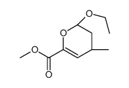 2H-Pyran-6-carboxylicacid,2-ethoxy-3,4-dihydro-4-methyl-,methylester,(2R,4R)-rel-(9CI) structure