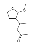 4-(2-methoxytetrahydrofuran-3-yl)pentan-2-one Structure