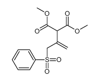 dimethyl 2-[3-(benzenesulfonyl)prop-1-en-2-yl]propanedioate Structure