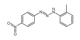 N-(4-nitro-phenyl)-N'-o-tolyl-triazene Structure