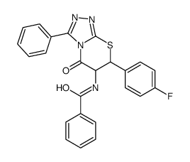 N-[7-(4-fluorophenyl)-5-oxo-3-phenyl-6,7-dihydro-[1,2,4]triazolo[3,4-b][1,3]thiazin-6-yl]benzamide结构式