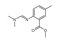 methyl 2-(N,N-dimethyl-N'-formamidinyl)-5-methylbenzoate结构式