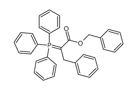 3-Phenyl-2-(triphenyl-λ5-phosphanylidene)-propionic acid benzyl ester结构式