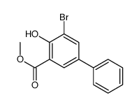 3-溴-2-羟基-5-苯基苯甲酸甲酯结构式