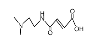 N-(2-N',N'-DIMETHYLAMINOETHYL)FUMARAMIC ACID结构式