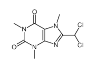 8-dichloromethyl-1,3,7-trimethyl-3,7-dihydro-purine-2,6-dione结构式