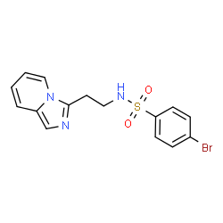 4-Bromo-N-[2-(imidazo[1,5-a]pyridin-3-yl)ethyl]benzenesulfonamide结构式