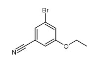 3-bromo-5-ethoxy-benzonitrile结构式