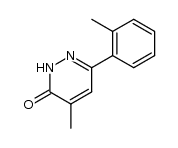 4-methyl-6-(o-tolyl)pyridazin-3(2H)-one结构式