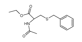 ethyl N-acetyl-S-benzyl-D,L-cysteinate结构式