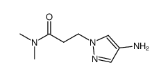 3-(4-amino-1H-pyrazol-1-yl)-N,N-dimethylpropanamide Structure