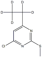 4-Chloro-2-methylthio-6-(ethyl-d5)-pyrimidine Structure