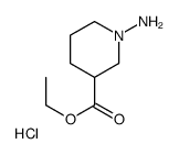 Ethyl 1-amino-3-piperidinecarboxylate hydrochloride (1:1)结构式