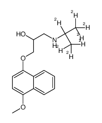 1-(1,1,1,2,3,3,3-heptadeuteriopropan-2-ylamino)-3-(4-methoxynaphthalen-1-yl)oxypropan-2-ol Structure
