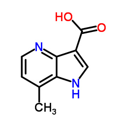 7-Methyl-4-azaindole-3-carboxylic acid结构式