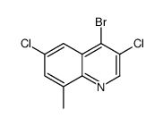 4-bromo-3,6-dichloro-8-methylquinoline结构式