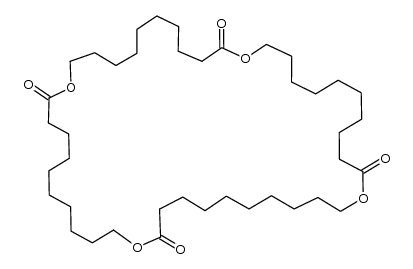 1,12,23,34-tetraoxacyclotetratetracontane-2,13,24,35-tetraone结构式
