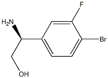 (2S)-2-AMINO-2-(4-BROMO-3-FLUOROPHENYL)ETHAN-1-OL结构式