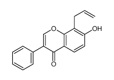 7-hydroxy-3-phenyl-8-prop-2-enylchromen-4-one Structure