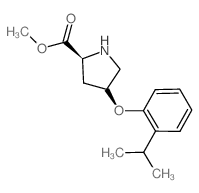 Methyl (2S,4S)-4-(2-isopropylphenoxy)-2-pyrrolidinecarboxylate Structure