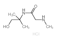 N-(2-Hydroxy-1,1-dimethylethyl)-2-(methylamino)-acetamide hydrochloride结构式