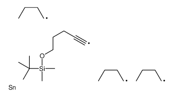 tert-butyl-dimethyl-(5-tributylstannylpent-4-ynoxy)silane Structure
