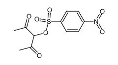 2-(((p-Nitrophenyl)sulfonyl)oxy)-2,4-pentanedione Structure