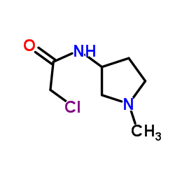 2-Chloro-N-(1-methyl-3-pyrrolidinyl)acetamide structure