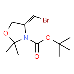 (R)-tert-Butyl 4-(bromomethyl)-2,2-dimethyloxazolidine-3-carboxylate Structure