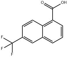 6-Trifluoromethyl-naphthalene-1-carboxylic acid结构式