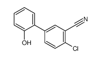 2-chloro-5-(2-hydroxyphenyl)benzonitrile结构式