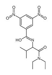 N-[1-(diethylamino)-3-methyl-1-oxobutan-2-yl]-3,5-dinitrobenzamide结构式