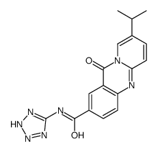 11-oxo-8-propan-2-yl-N-(2H-tetrazol-5-yl)pyrido[2,1-b]quinazoline-2-carboxamide结构式