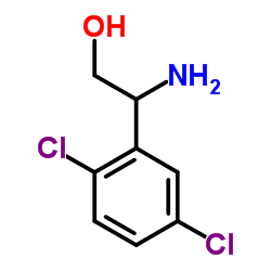 2-氨基-2-(2,5-二氯苯基)乙-1-醇结构式