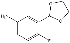 3-(1,3-dioxolan-2-yl)-4-fluoro-Benzenamine结构式