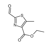 2-甲酰基-5-甲基-1,3-噻唑-4-羧酸乙酯结构式