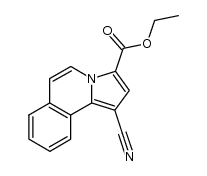 Ethyl 1-cyanopyrrolo[5,1-a]isoquinoline-3-carboxylate结构式