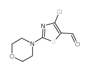 4-Chloro-2-(4-morpholino)-5-thiazolecarboxaldehyde Structure