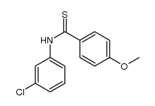 N-(3-chlorophenyl)-4-methoxybenzenecarbothioamide Structure