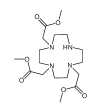 1,4,7,10-Tetraazacyclododecane-1,4,7-triacetic acid, triMethyl ester structure
