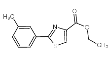 ETHYL 2-M-TOLYLTHIAZOLE-4-CARBOXYLATE Structure