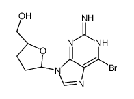 (2S)-5α-(2-Amino-6-bromo-9H-purine-9-yl)tetrahydrofuran-2α-methanol Structure