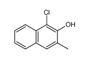 1-chloro-3-methyl-naphthalen-2-ol Structure