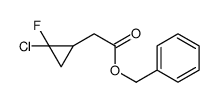 benzyl 2-(2-chloro-2-fluorocyclopropyl)acetate结构式