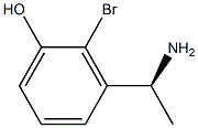 3-((1S)-1-AMINOETHYL)-2-BROMOPHENOL Structure