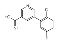 5-(2-chloro-5-fluorophenyl)pyridine-3-carboxamide结构式