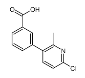 3-(6-chloro-2-methylpyridin-3-yl)benzoic acid结构式