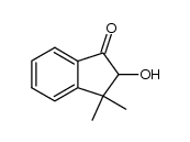 2,3-dihydro-2-hydroxy-3,3-dimethyl-1-indanone Structure