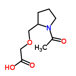 [(1-Acetyl-2-pyrrolidinyl)methoxy]acetic acid结构式