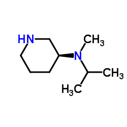 (3S)-N-Isopropyl-N-methyl-3-piperidinamine Structure